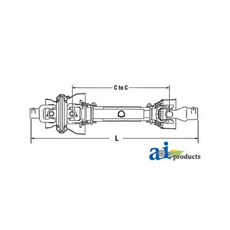 A & I Products Complete Constant Velocity Shaft 0" x0" x0" A-BCL24811
